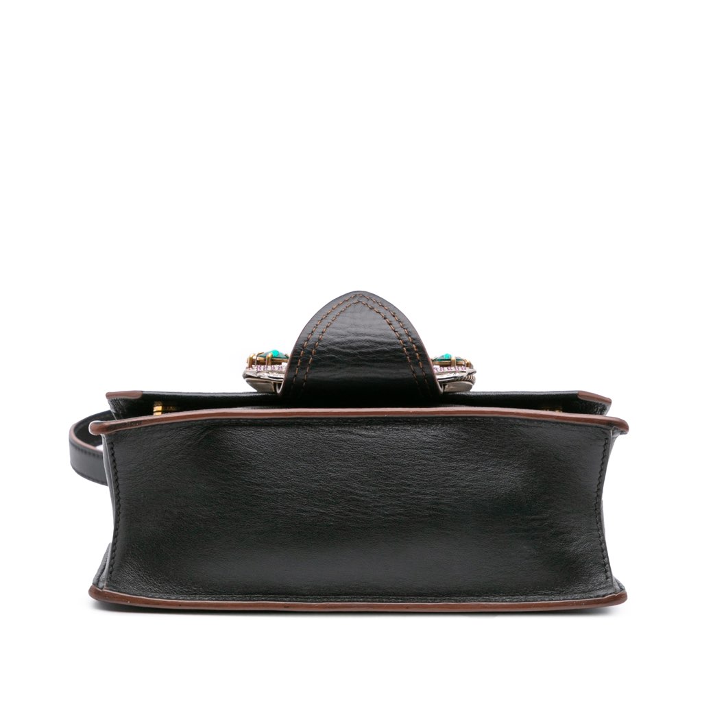 Miu Miu Goatskin Madras Soft Calf Crystal Embellished Crossbody - 3