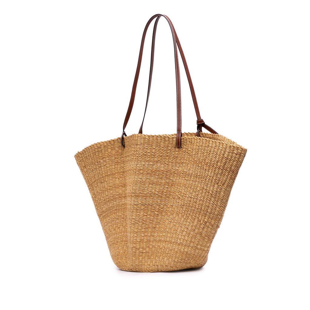 Loewe Medium Elephant Grass Shell Basket Bag - 2