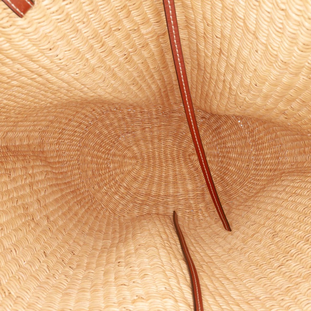 Loewe Medium Elephant Grass Shell Basket Bag - 4