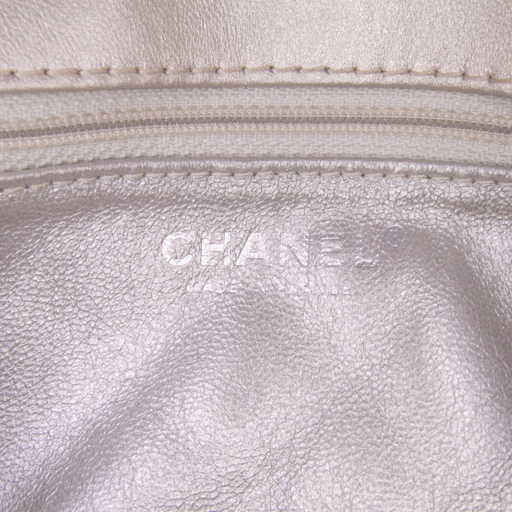 Chanel Reissue 2.55 Metallic Lambskin Clutch With Chain - Side view