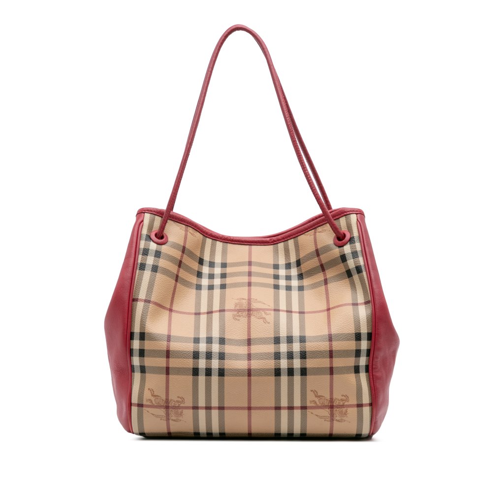 Burberry Small Haymarket Check Coated Canvas Canterbury Tote