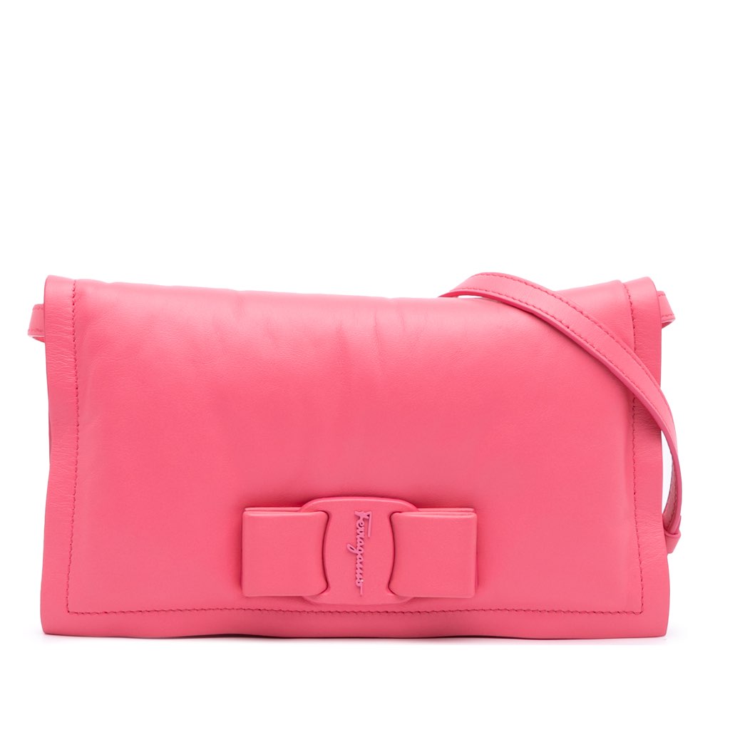 Salvatore Ferragamo Mini Padded Leather Viva Bow Crossbody