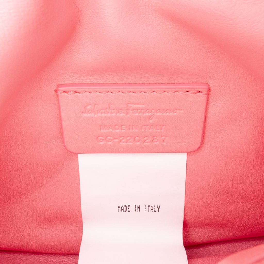 Salvatore Ferragamo Mini Padded Leather Viva Bow Crossbody - Side view