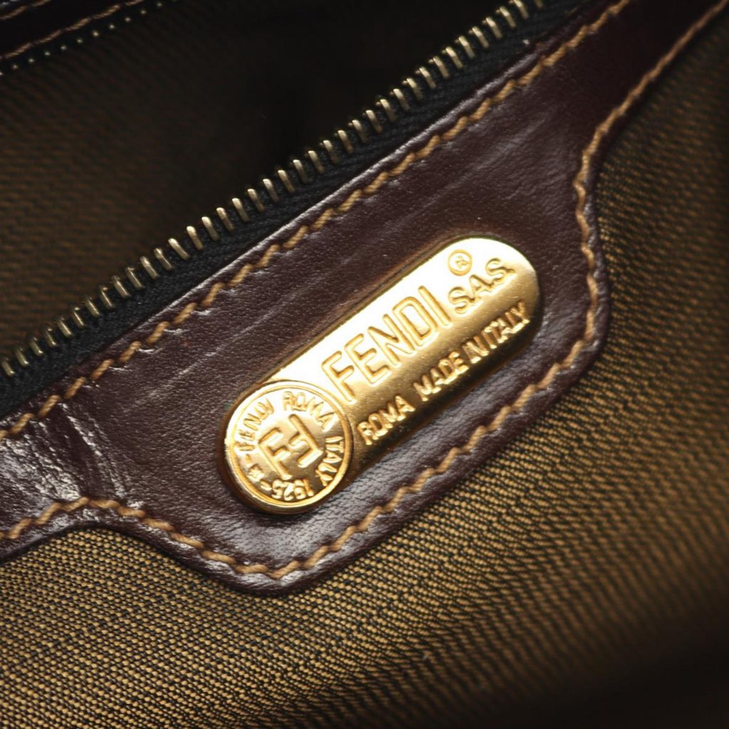 Fendi Zucca Canvas Double Flap Mamma - 4