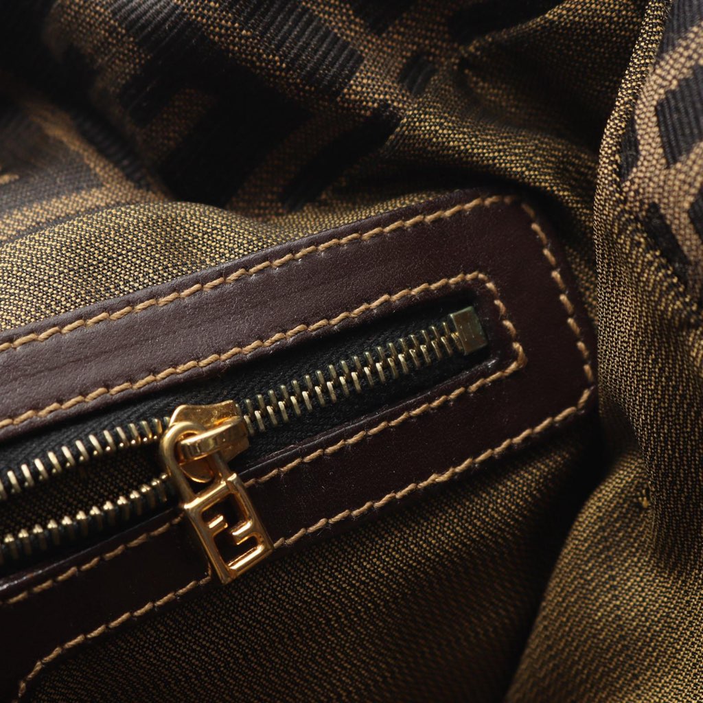 Fendi Zucca Canvas Double Flap Mamma - 5