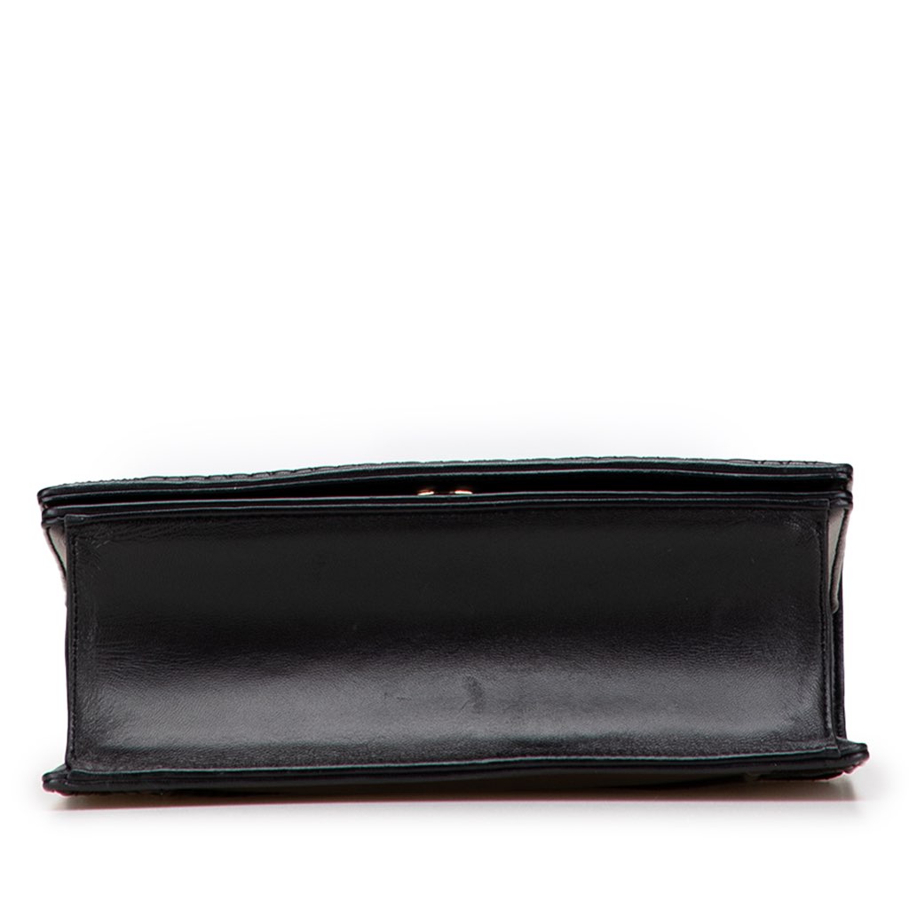 Dior Medium Calfskin Crystal Embroidered Diorama Flap - 3