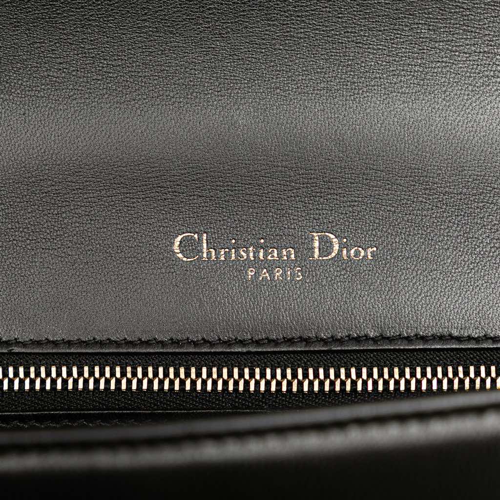 Dior Medium Calfskin Crystal Embroidered Diorama Flap - 5