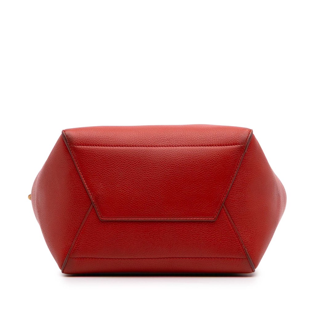 Celine Medium Leather Seau Sangle Bucket Bag - Image 6