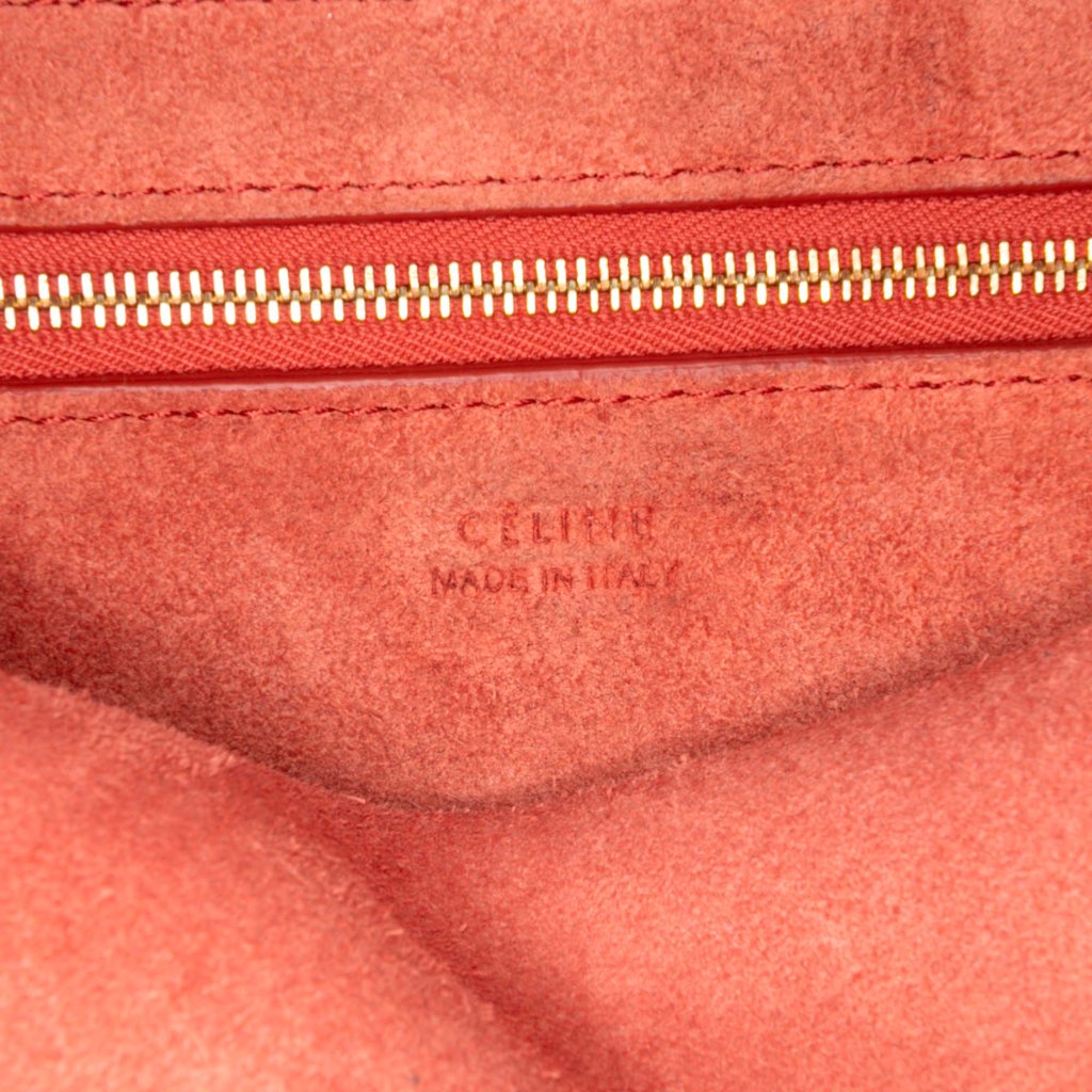 Celine Medium Leather Seau Sangle Bucket Bag - Side view