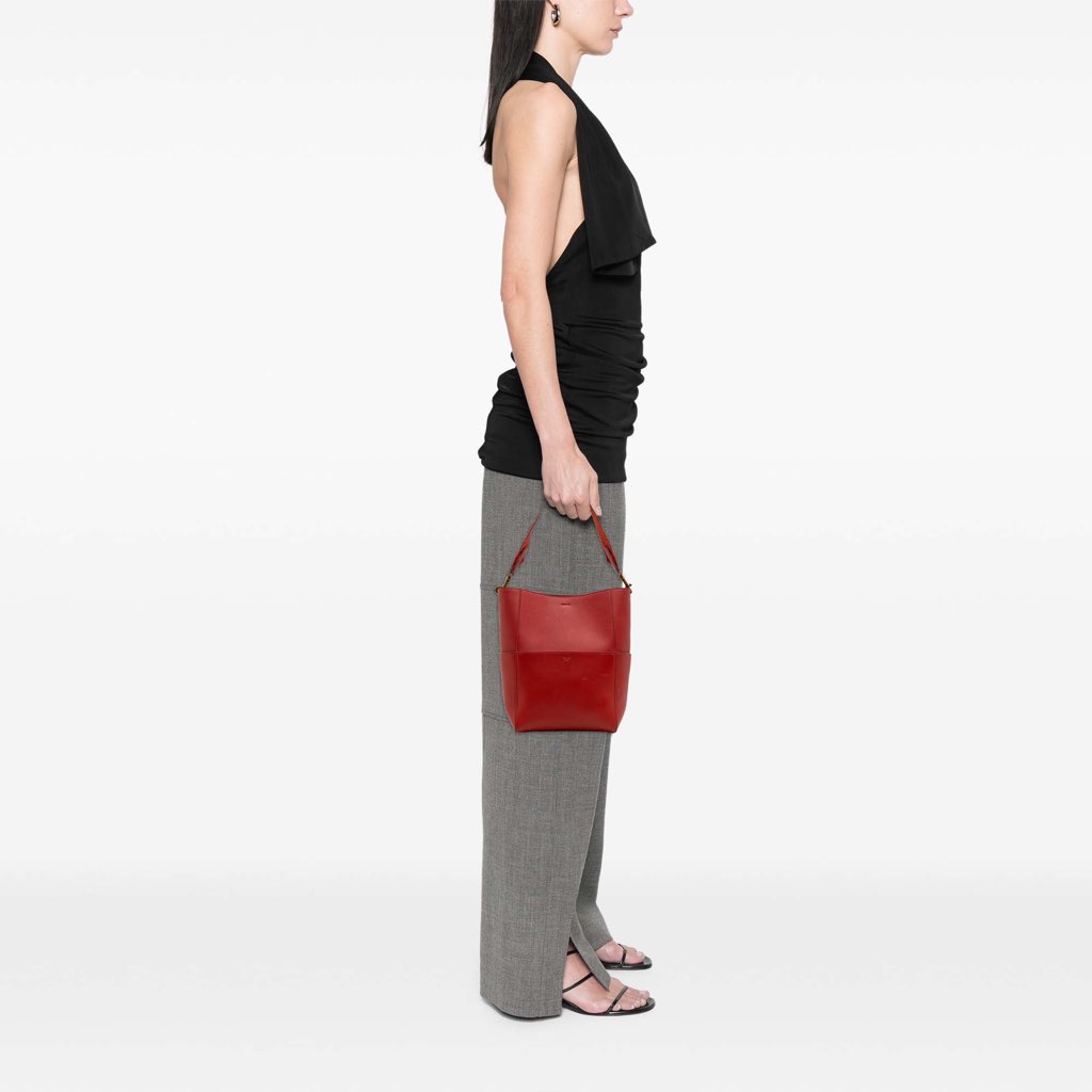 Celine Medium Leather Seau Sangle Bucket Bag - Image 12