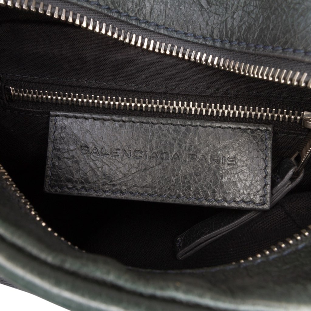 Balenciaga Lambskin Motocross Classic Reporter Crossbody - Side view