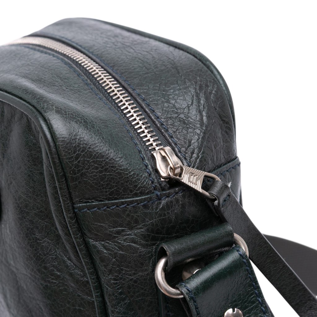 Balenciaga Lambskin Motocross Classic Reporter Crossbody - Detail 2