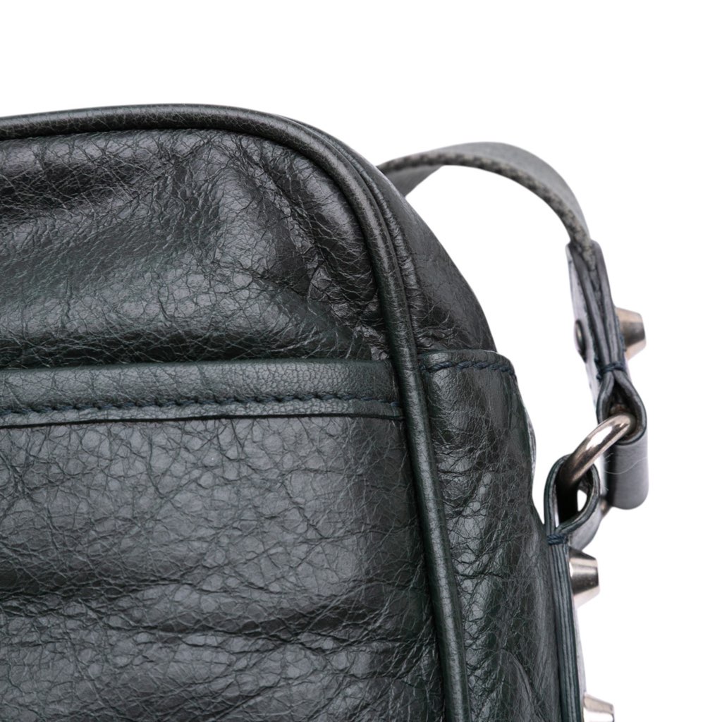 Balenciaga Lambskin Motocross Classic Reporter Crossbody - Image 11