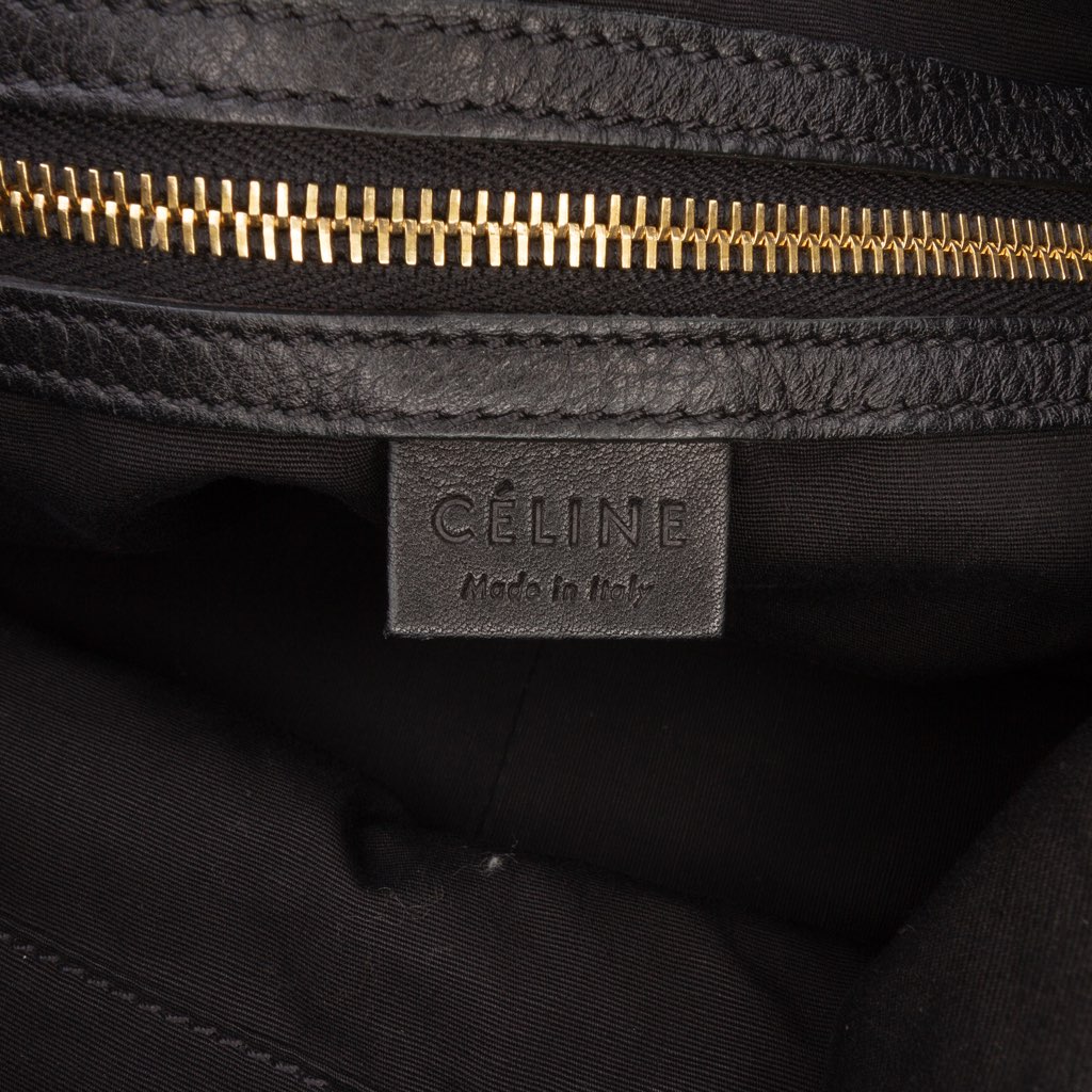 Celine Leather Satchel - Side view