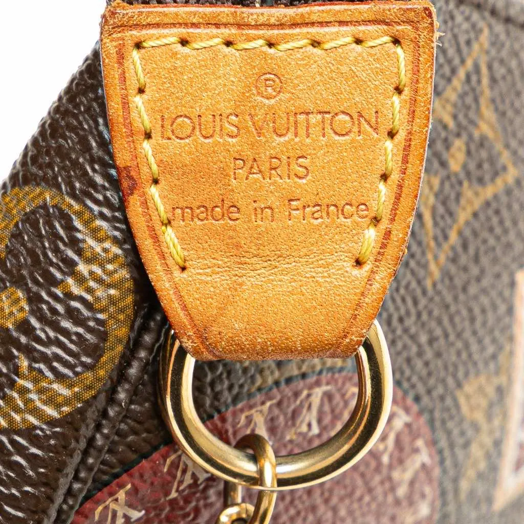 Louis Vuitton Monogram Patch Mini Pochette Accessoires Brown Canvas Good - Box View