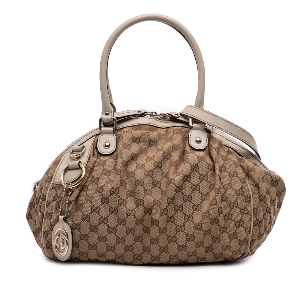 Gucci GG Canvas Sukey Satchel