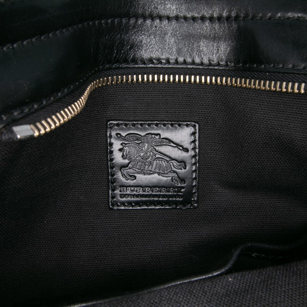 Burberry Leather and House Check Canvas Crossbody - 5