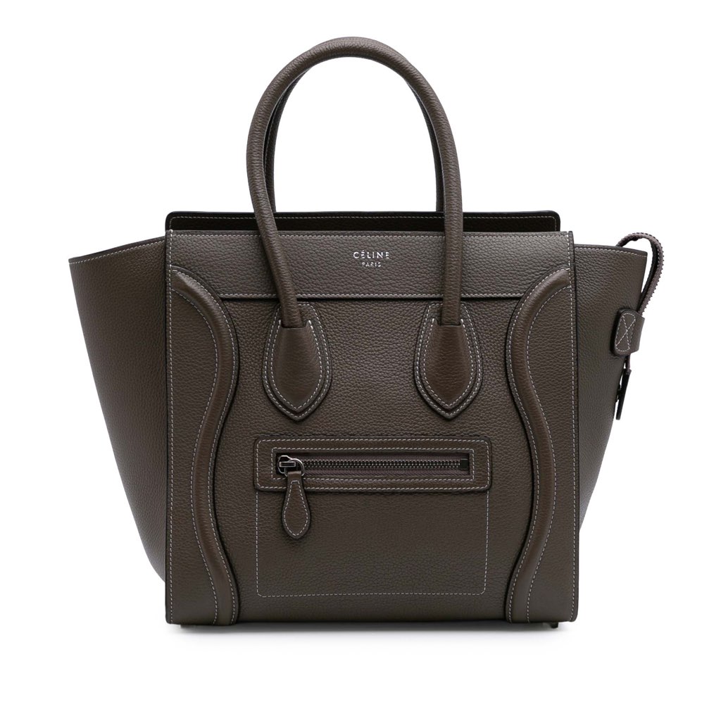 Celine Micro Leather Luggage Tote