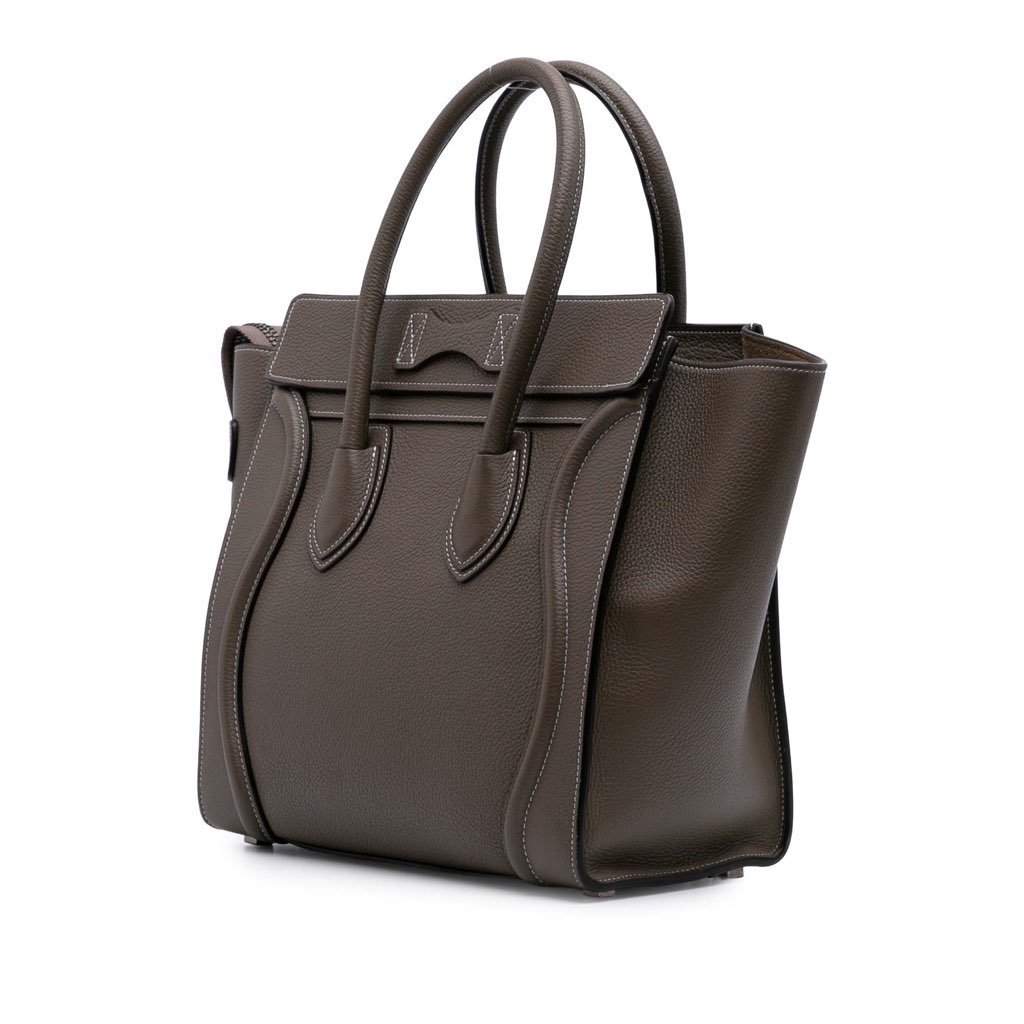 Celine Micro Leather Luggage Tote - 2