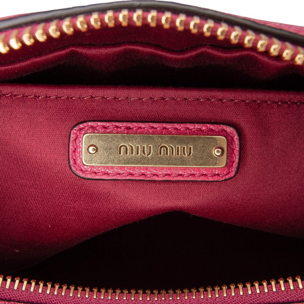 Miu Miu Goatskin Madras Camera Bag - Detail 1