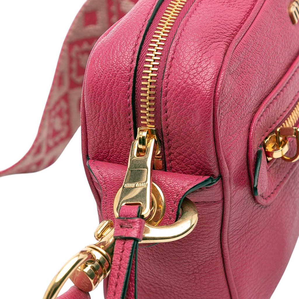 Miu Miu Goatskin Madras Camera Bag - Detail 2