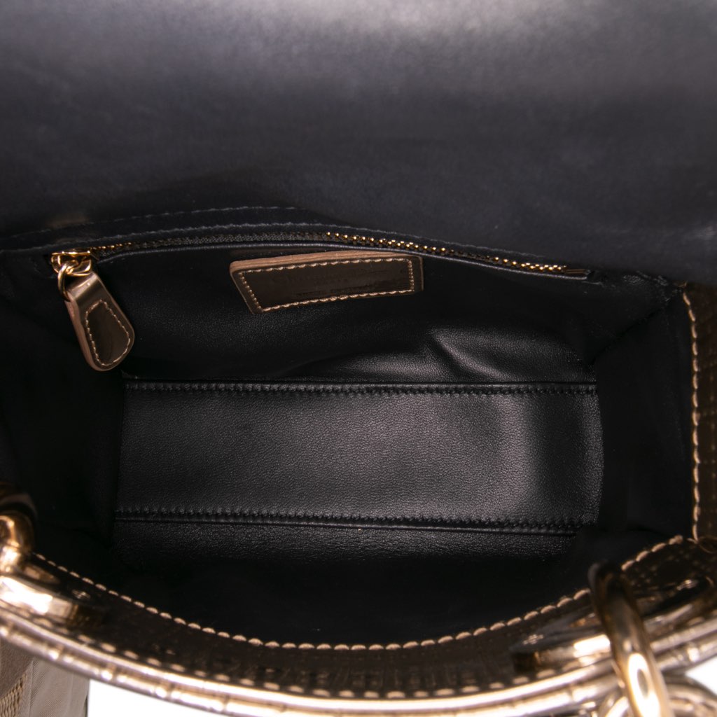 Dior Mini Metallic Patent Microcannage Lady Dior - 4