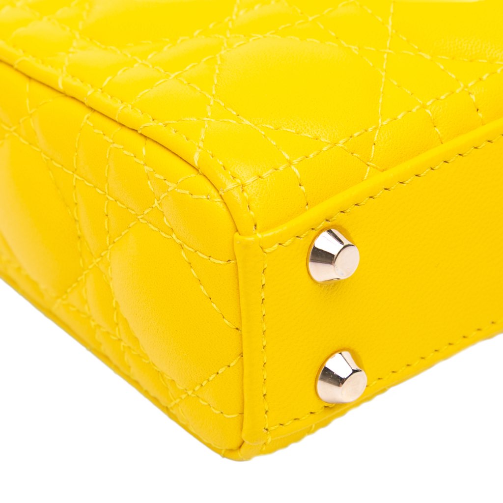 Dior Micro Lambskin Cannage Lady Dior - Image 12