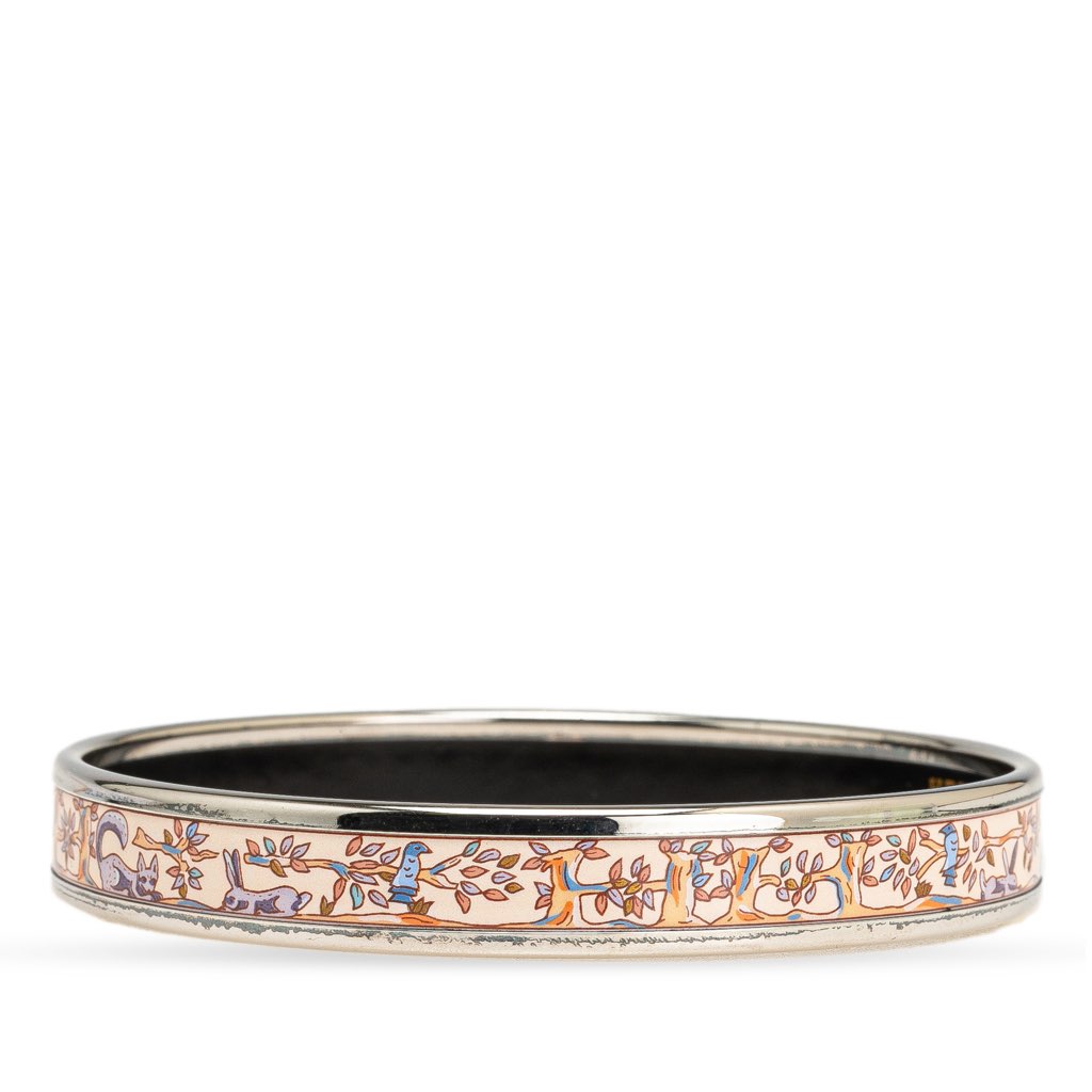 Hermès Narrow Forest Animals Enamel Bangle 62 - 2