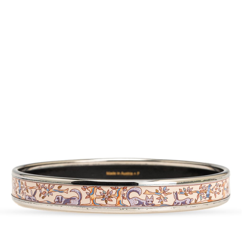 Hermès Narrow Forest Animals Enamel Bangle 62 - 5