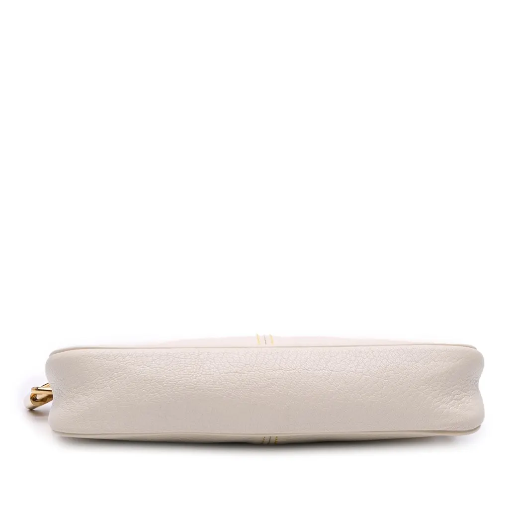 Louis Vuitton Suhali Lockit Clutch White Leather Good - Inside View