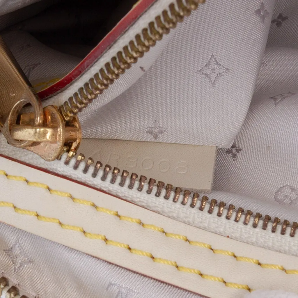 Louis Vuitton Suhali Lockit Clutch White Leather Good - Box View