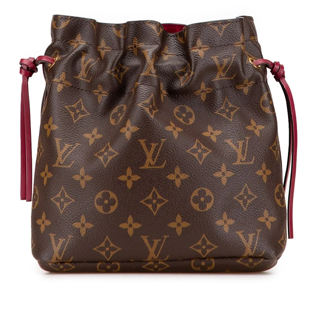 Louis Vuitton Monogram Noe Pouch Brown Canvas Very good - Front View