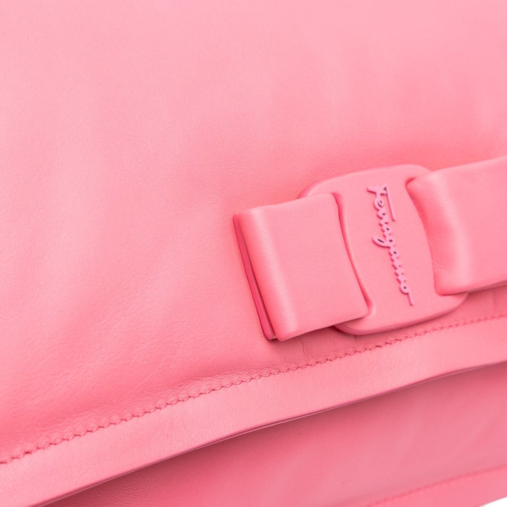 Salvatore Ferragamo Padded Leather Viva Bow Crossbody - Image 10