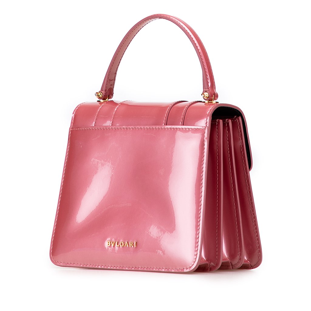 Bvlgari Patent Serpenti Forever Top Handle Satchel - 2