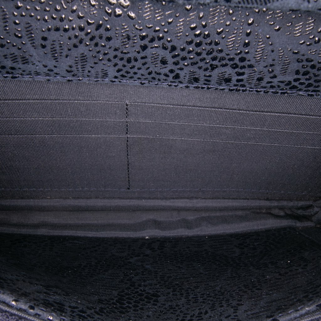 Chanel Lace Overlay Goatskin Wallet On Chain - 4