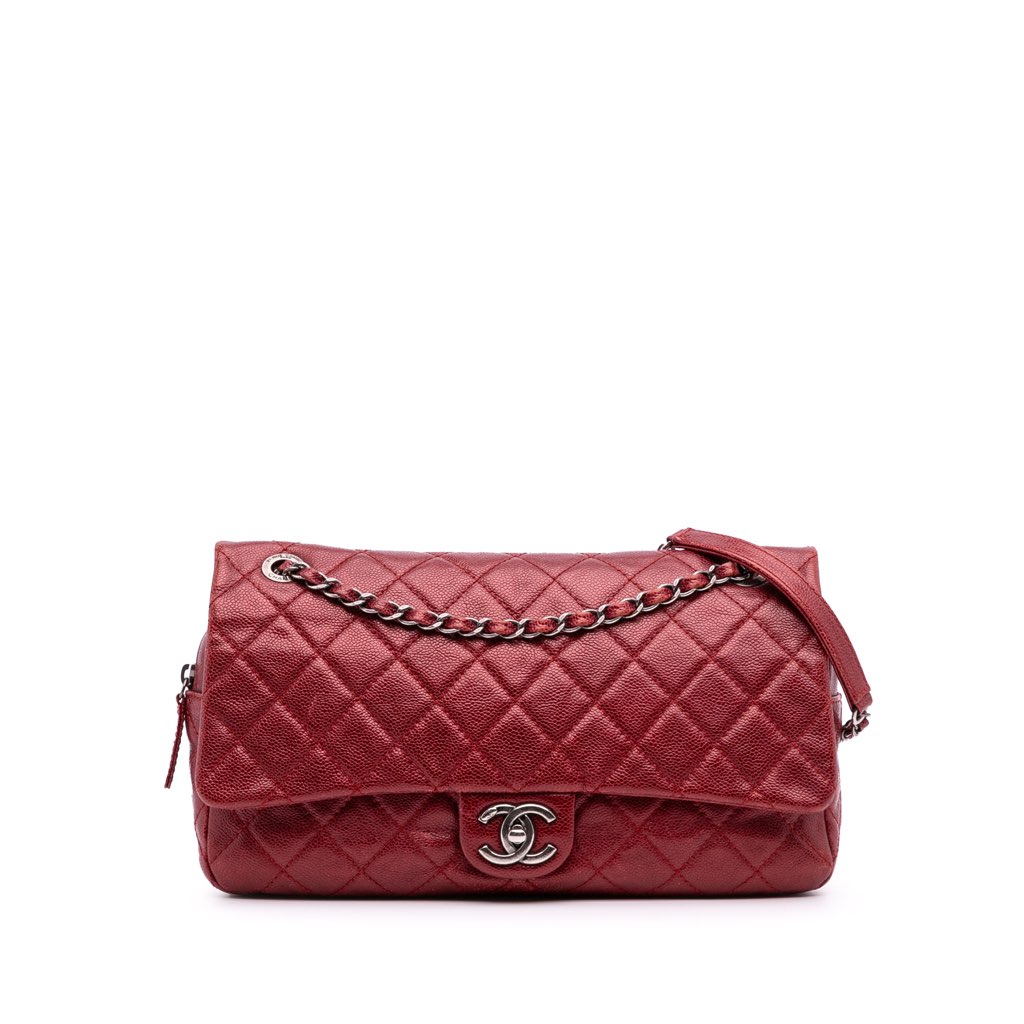Chanel Medium Quilted Caviar Easy Flap