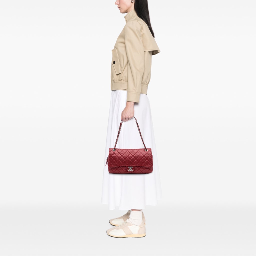 Chanel Medium Quilted Caviar Easy Flap - Image 15