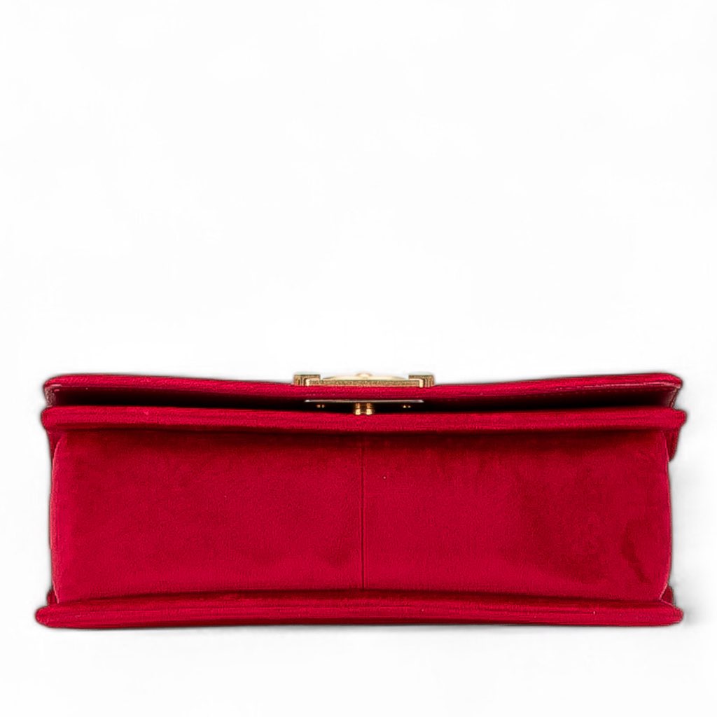 Chanel Old Medium Quilted Velvet Boy Flap - 3