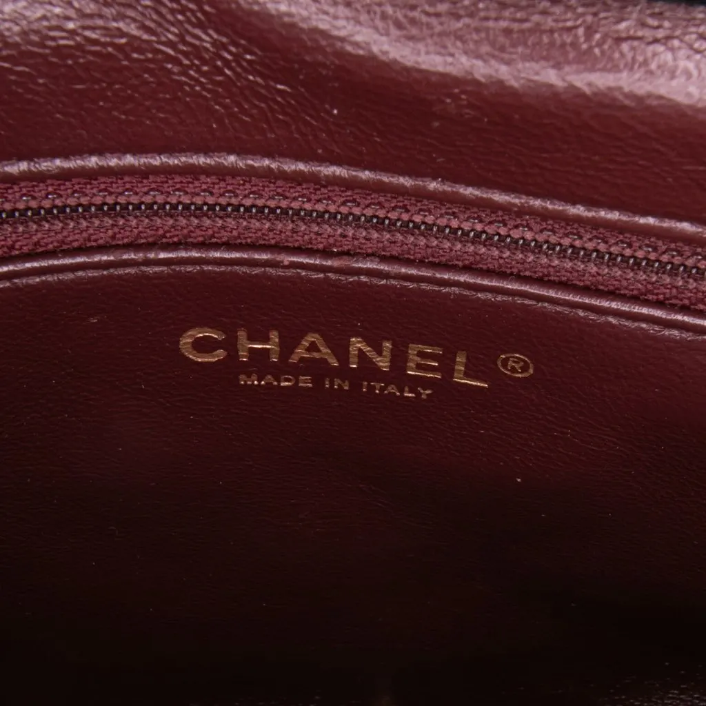 Chanel Large Lambskin Trendy CC Top Handle Flap Black Leather Fair - Box View