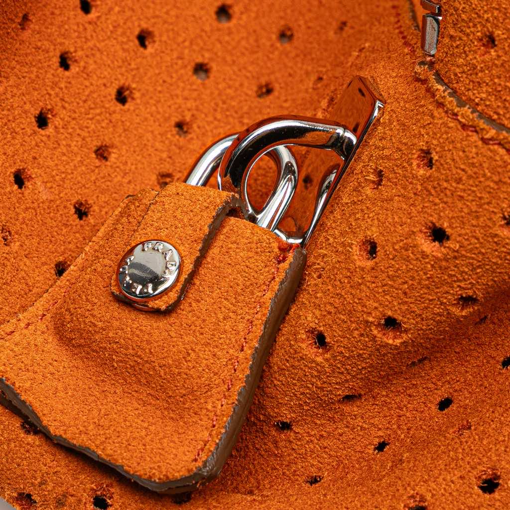 Prada Scamosciato Perforated Bauletto - Detail 1