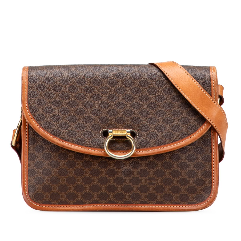 Celine Macadam Coated Canvas Crossbody