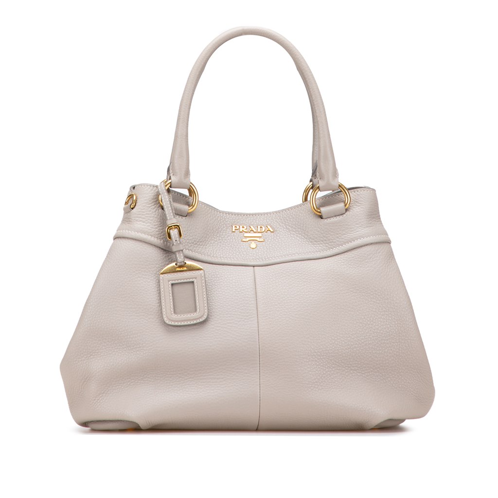 Prada Vitello Daino Open Convertible Tote