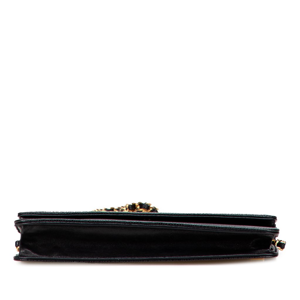 Chanel CC Caviar Wallet on Chain - 3