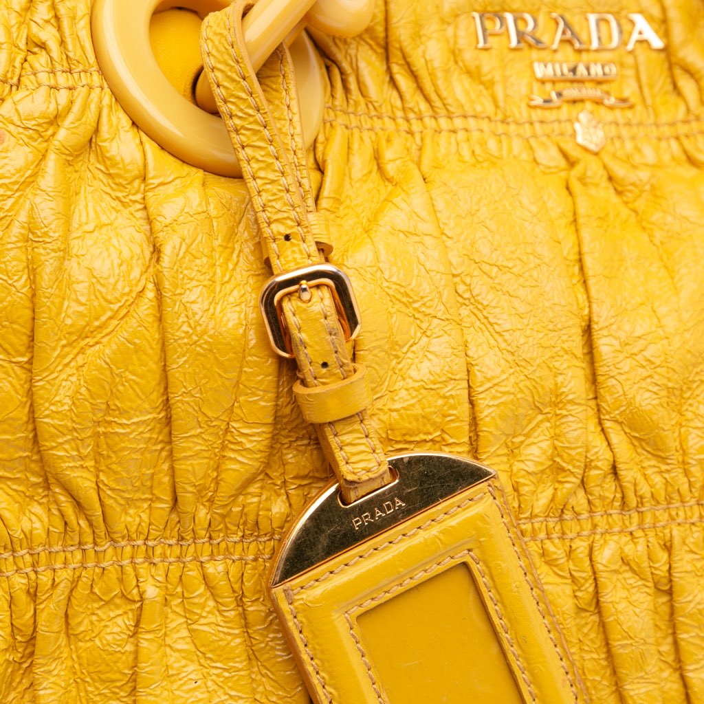Prada Vernice Gaufre Chain Tote - Image 13