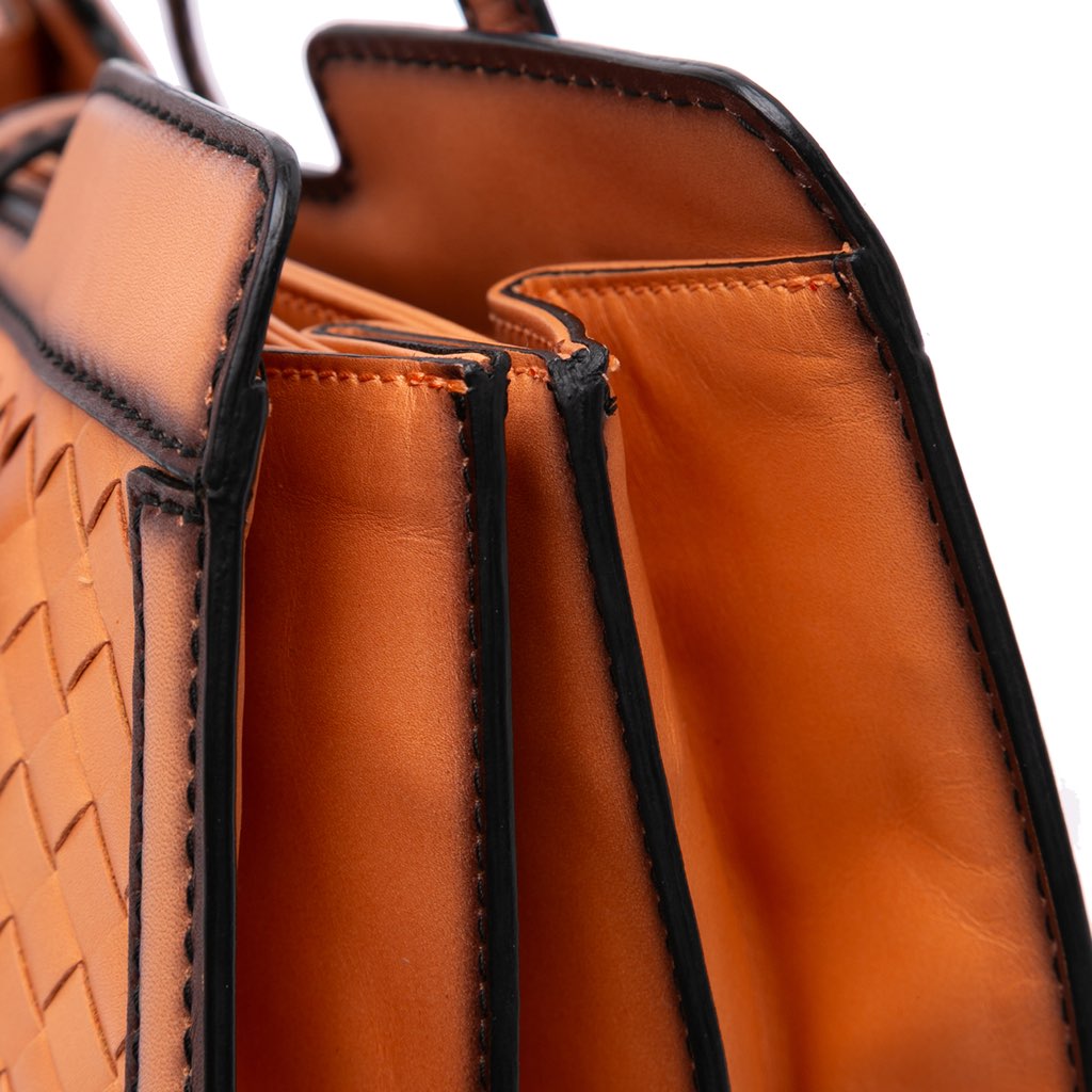 Bottega Veneta Calfskin Intreccio Border Sphere Tote - Image 13