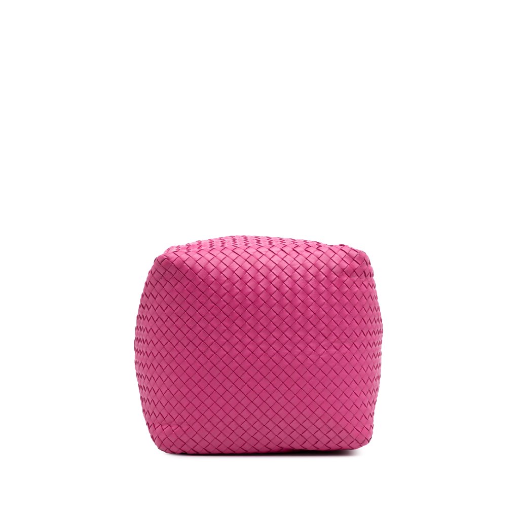 Bottega Veneta Nappa Intrecciato Cube Shoulder Bag - 3