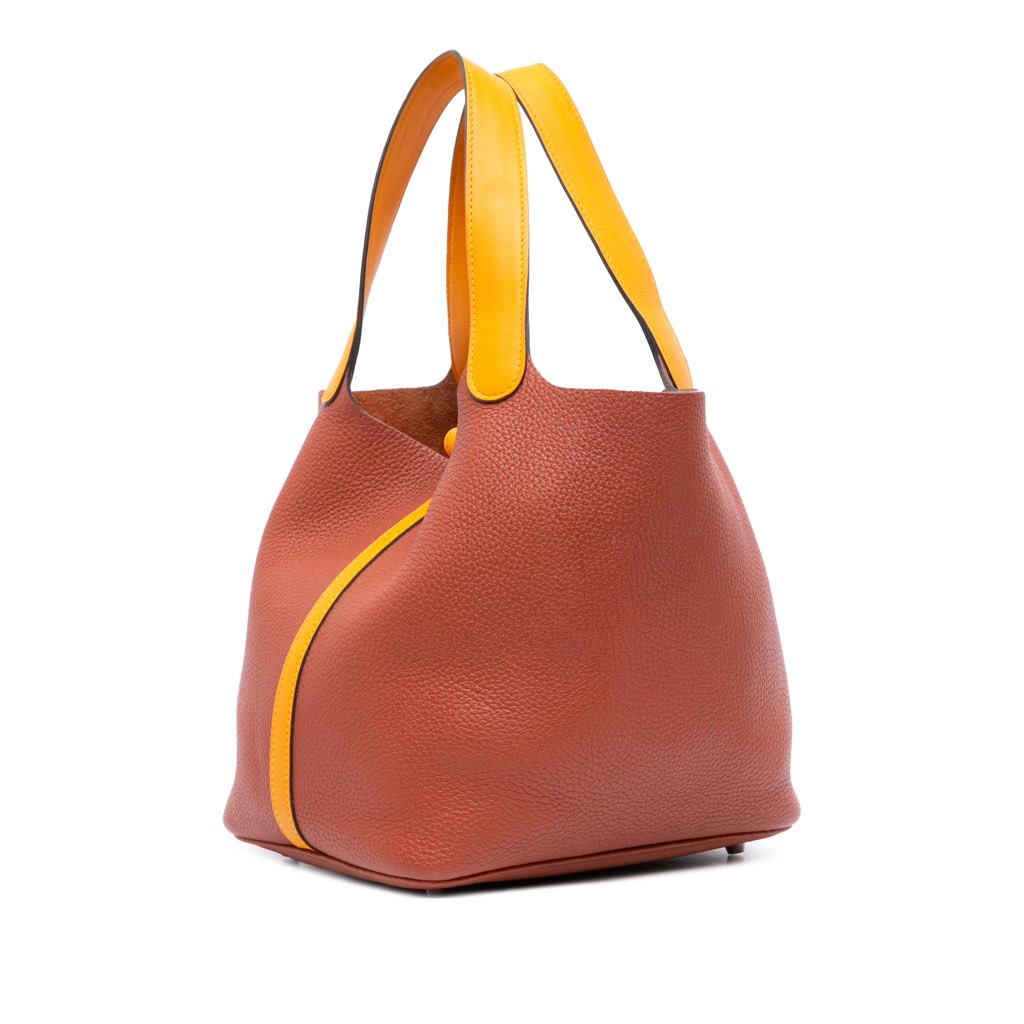 Hermès Bicolor Clemence Picotin Lock 22 - Back view