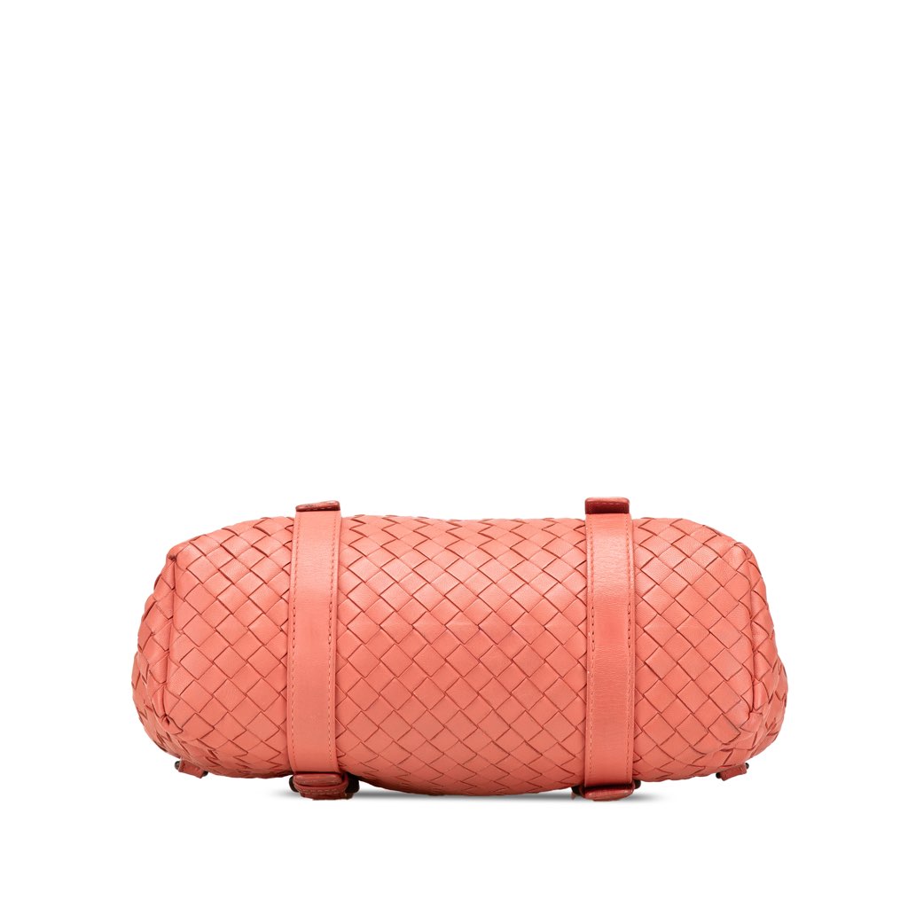 Bottega Veneta Leather Intrecciato Flap Satchel - Image 6