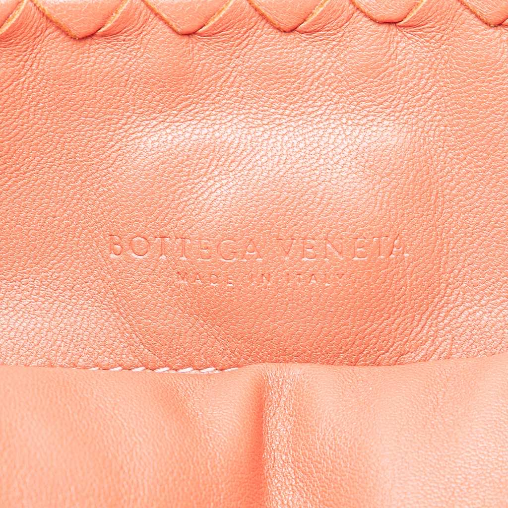 Bottega Veneta Leather Intrecciato Flap Satchel - Side view