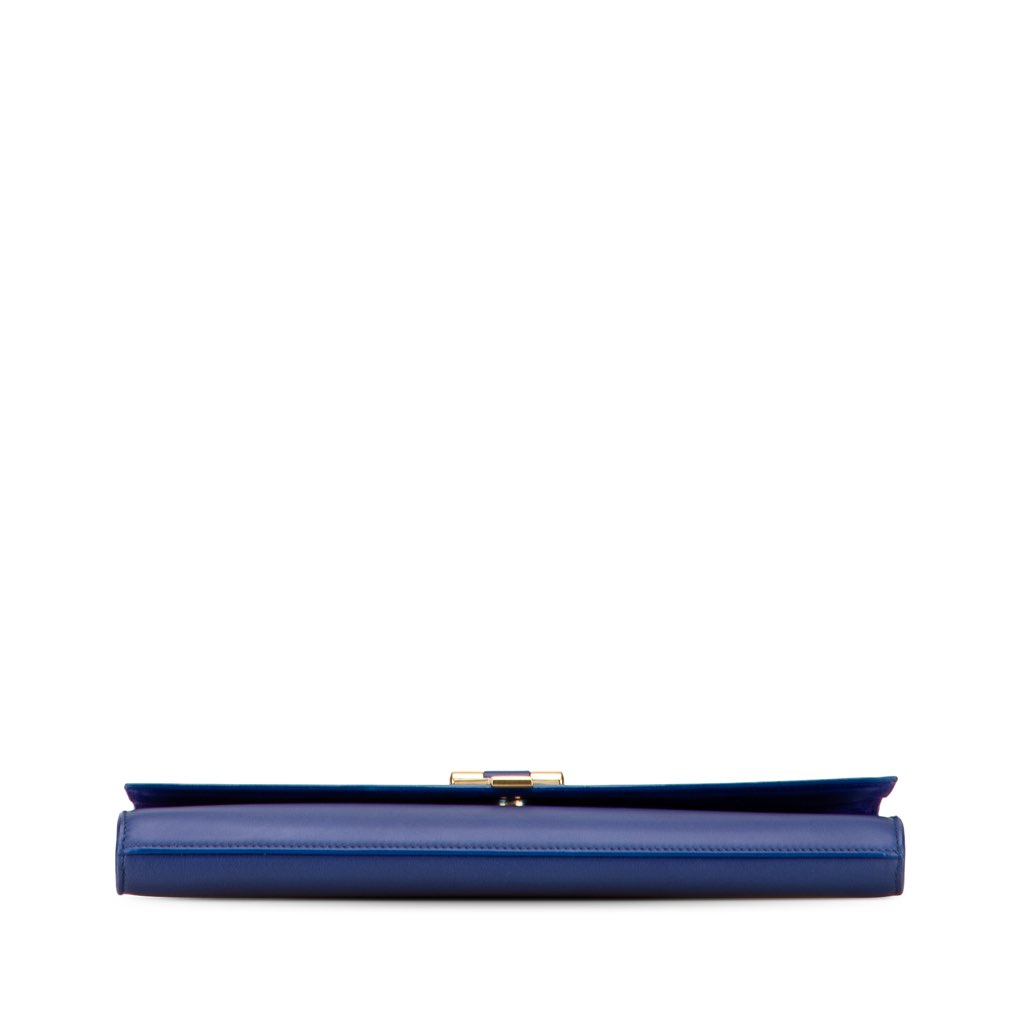 Saint Laurent Leather Chyc Ligne Clutch - Image 6